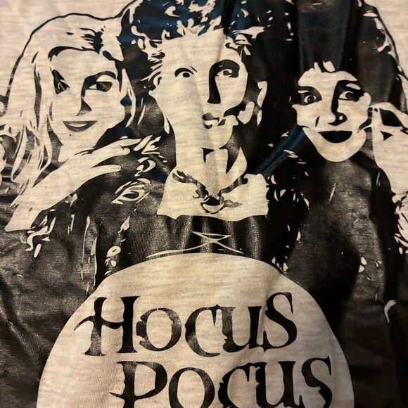 Hocus Pocus Shirt Baseball Style Gray XL - Picture 4 of 8